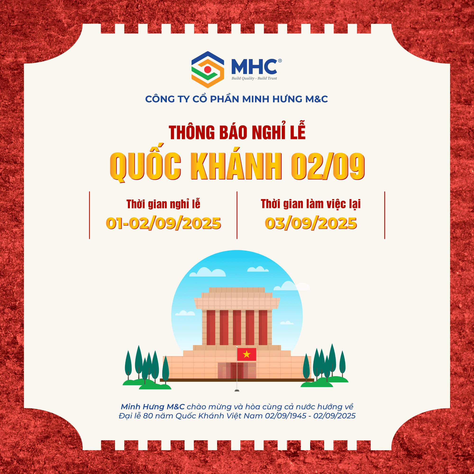 Minh Hưng M&C • Xây chất lượng, dựng niềm tin